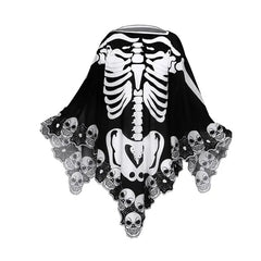 Halloween Skeleton Poncho