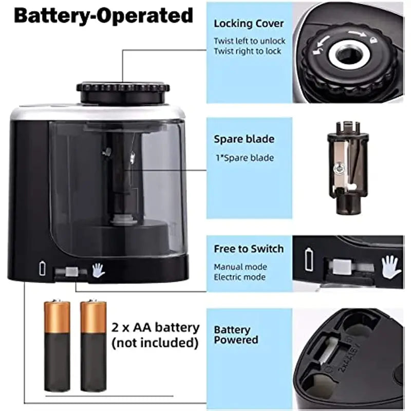 Compact Electric Pencil Sharpener